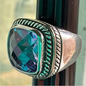 Day David Yurman Cushion-cut Amethyst  in sterling silver GLD Rope 6